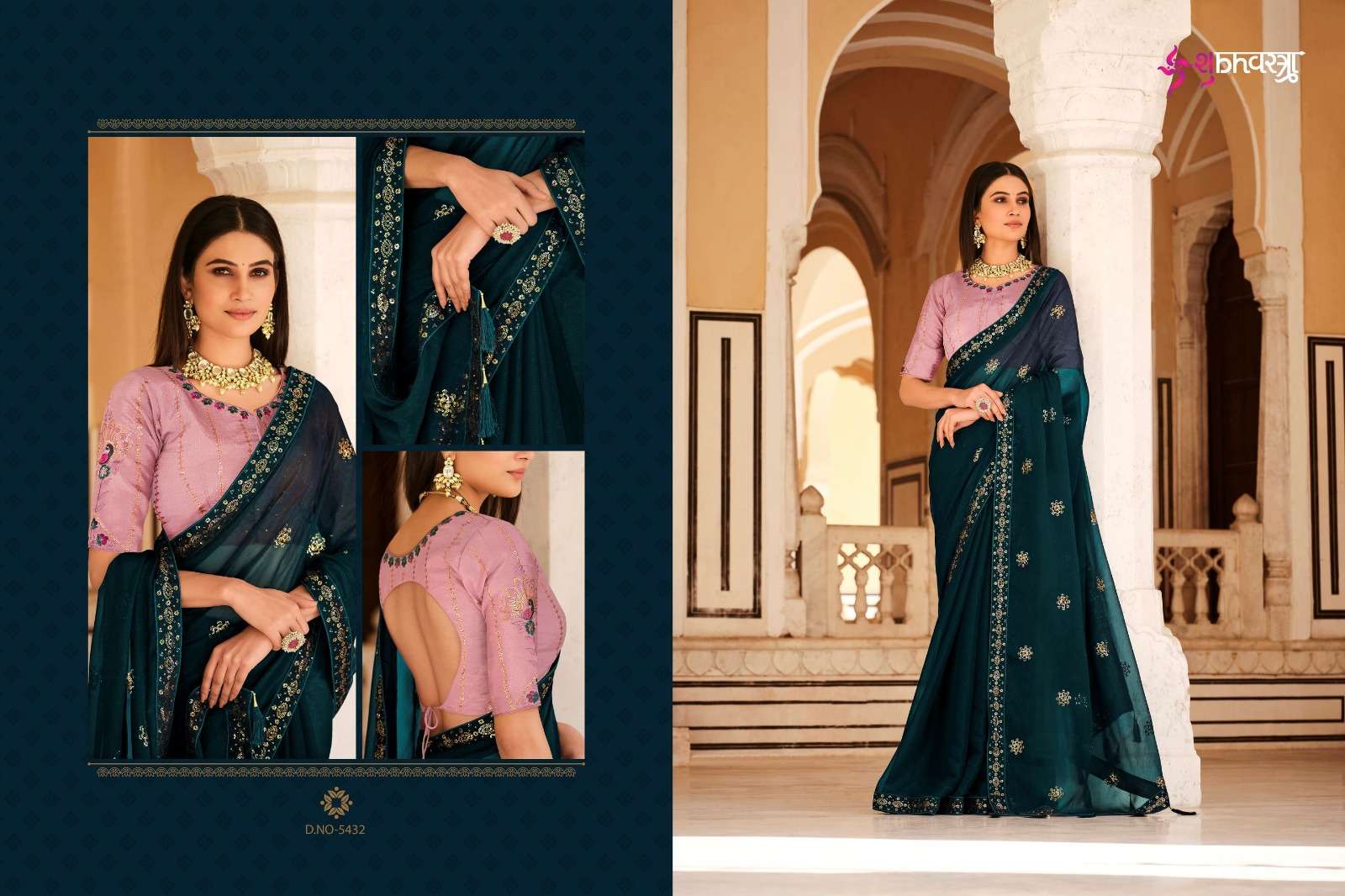 GATHA VOL.1 Embroidered Saree Wholesale catalog 