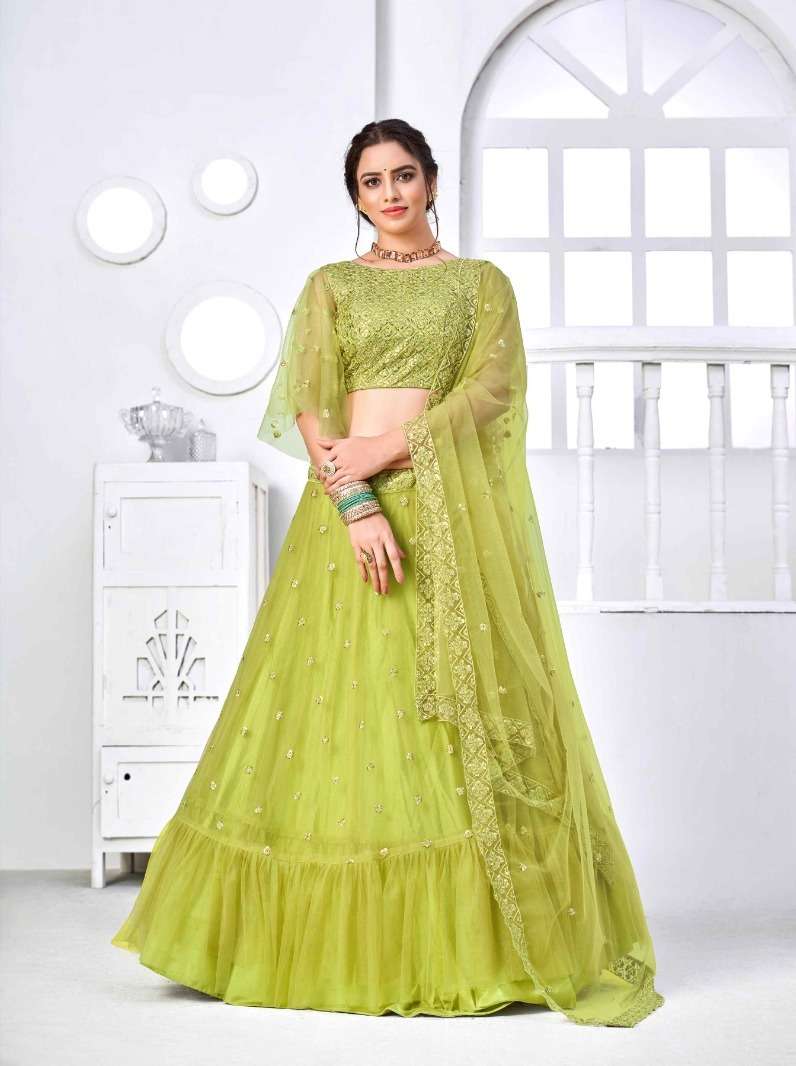 GIRLY VOL. 19 Green BRIDAL LOOK LEHENGA CHOLI Wholesale catalog