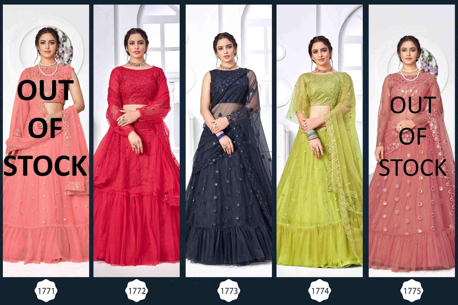 GIRLY VOL. 19 Green BRIDAL LOOK LEHENGA CHOLI Wholesale catalog