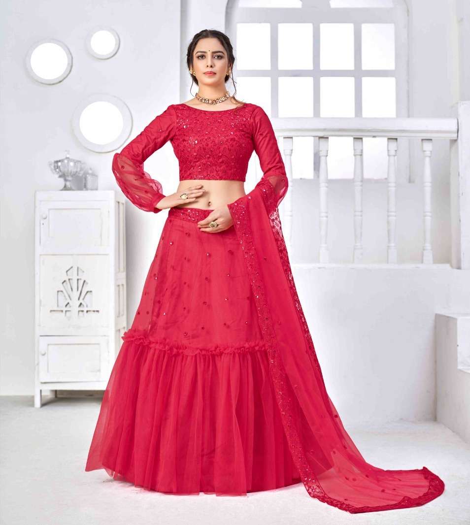 GIRLY VOL. 19 Red BRIDAL LOOK LEHENGA CHOLI Wholesale catalog