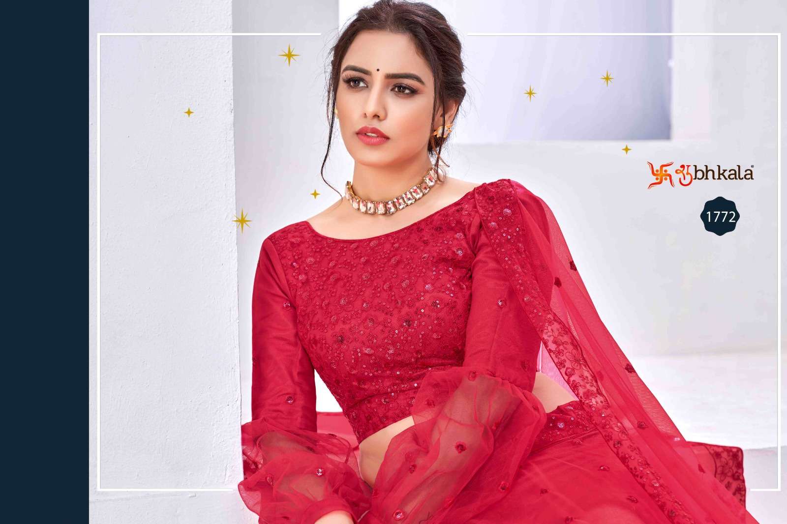 GIRLY VOL. 19 Red BRIDAL LOOK LEHENGA CHOLI Wholesale catalog