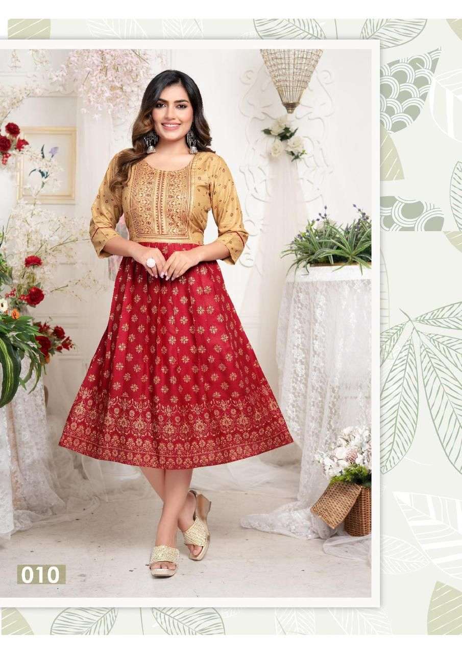 GOLDEN GULNAAZ Fancy Kurti Wholesale catalog