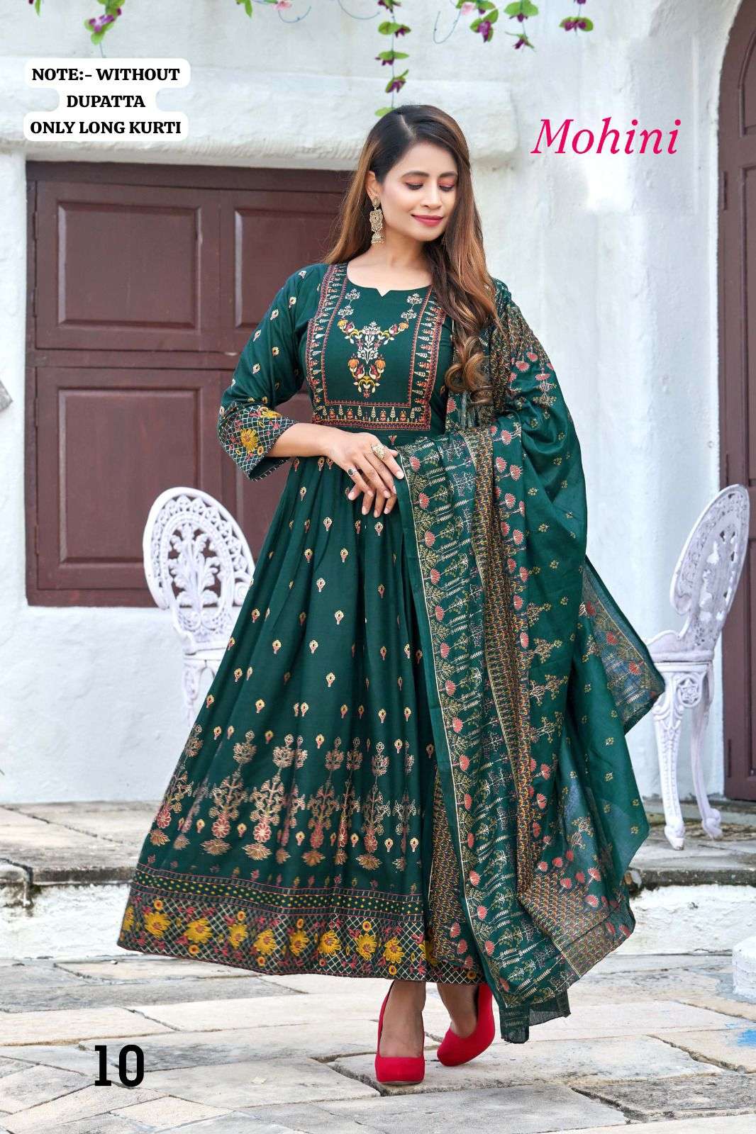 Golden Mohina Heavy Rayon Long Kurti Wholesale catalog