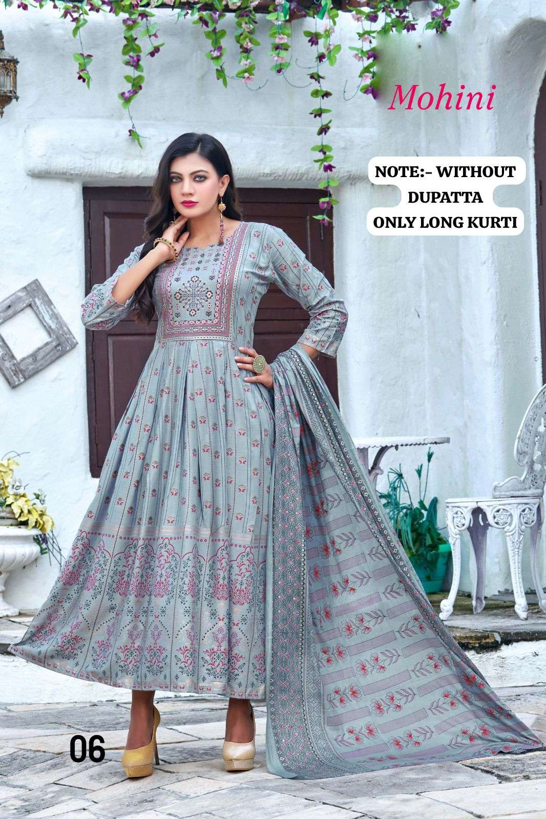 Golden Mohina Heavy Rayon Long Kurti Wholesale catalog