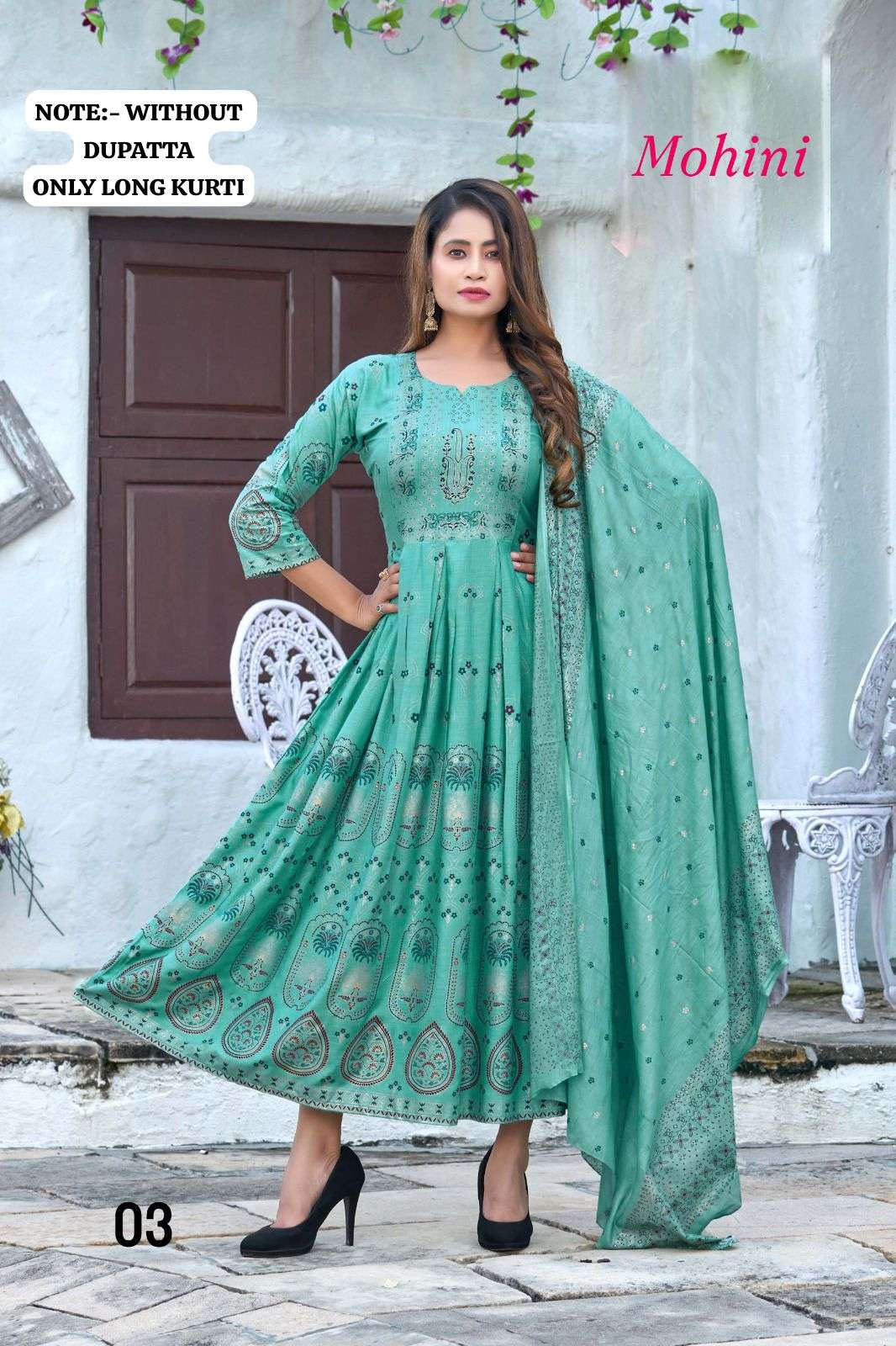 Golden Mohina Heavy Rayon Long Kurti Wholesale catalog