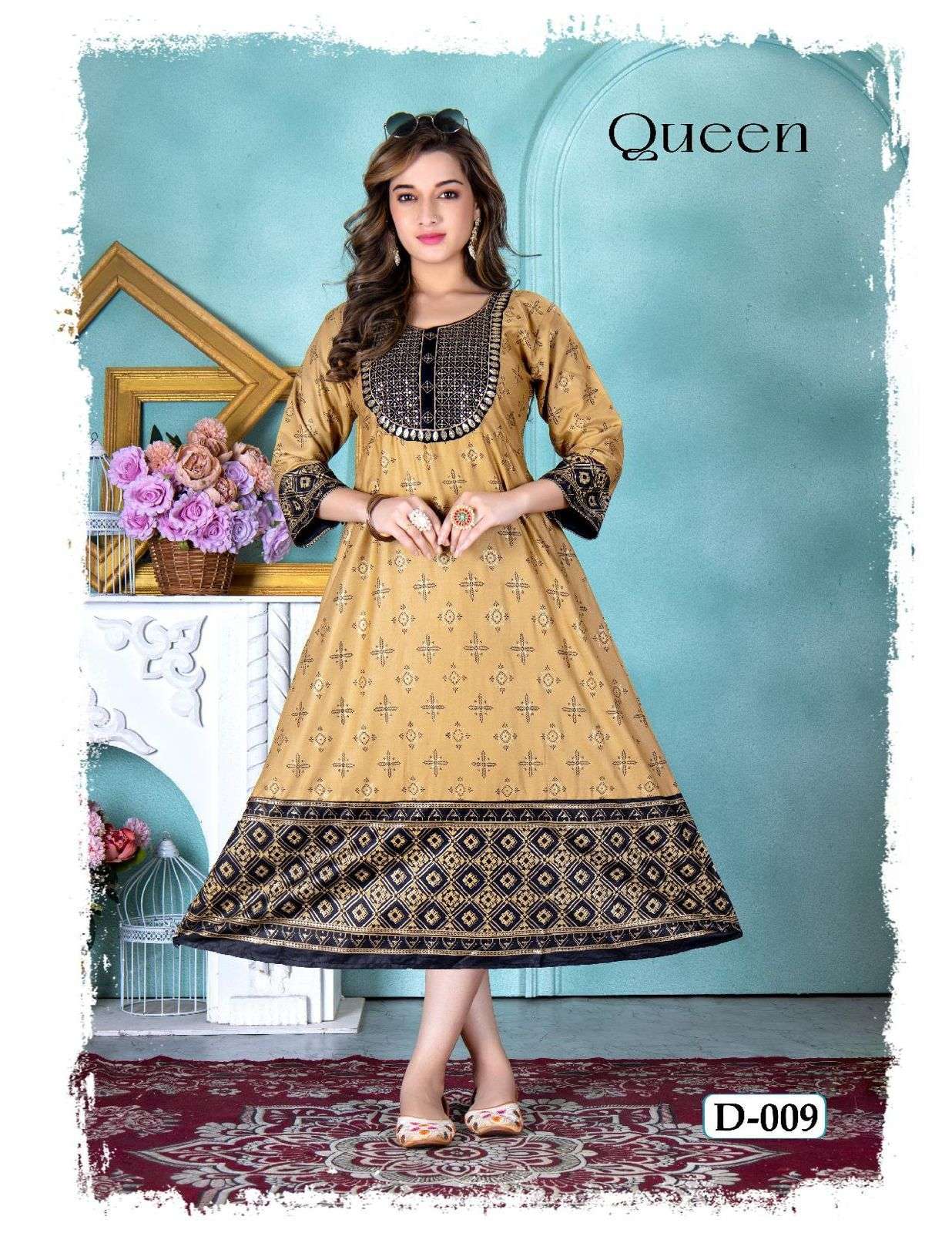 GOLDEN QUEEN REYON PLAIN Kurti Wholesale catalog