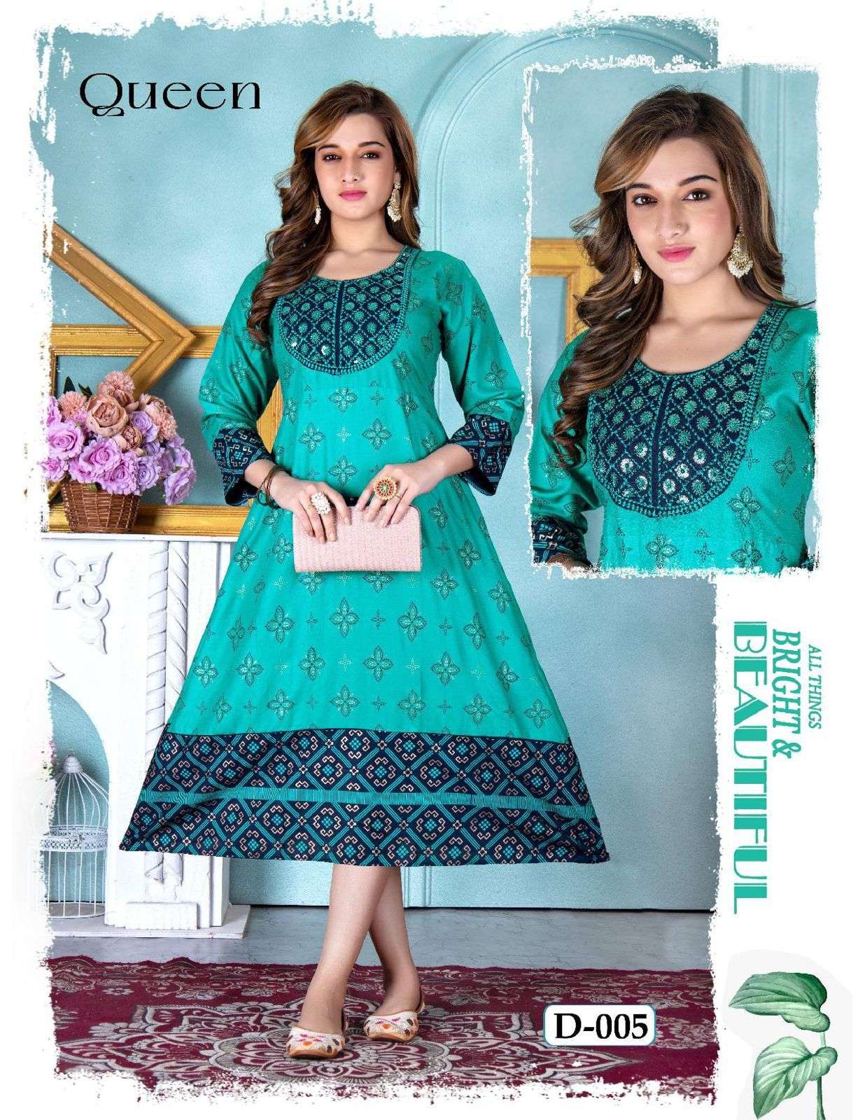 GOLDEN QUEEN REYON PLAIN Kurti Wholesale catalog