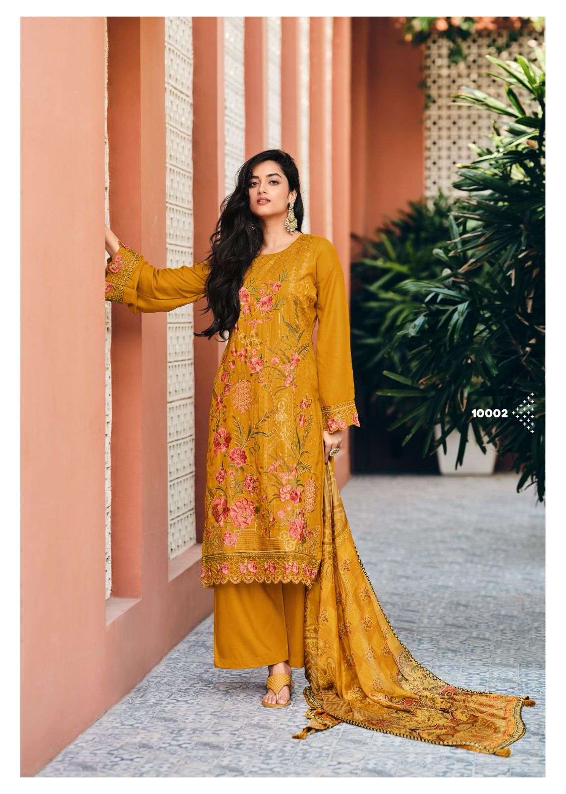 Gull Jee Rahi Pashmina Embroidery Dress Marerial Wholesale catalog