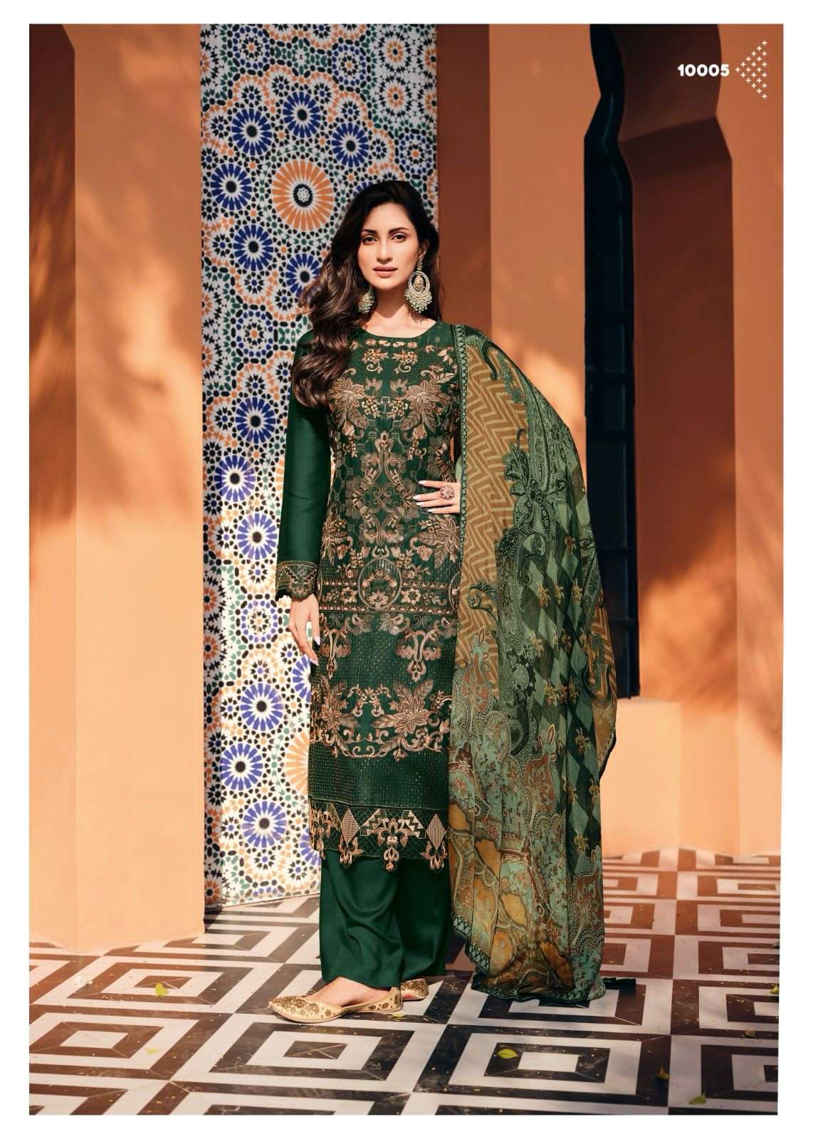 Gull Jee Rahi Pashmina Embroidery Dress Marerial Wholesale catalog