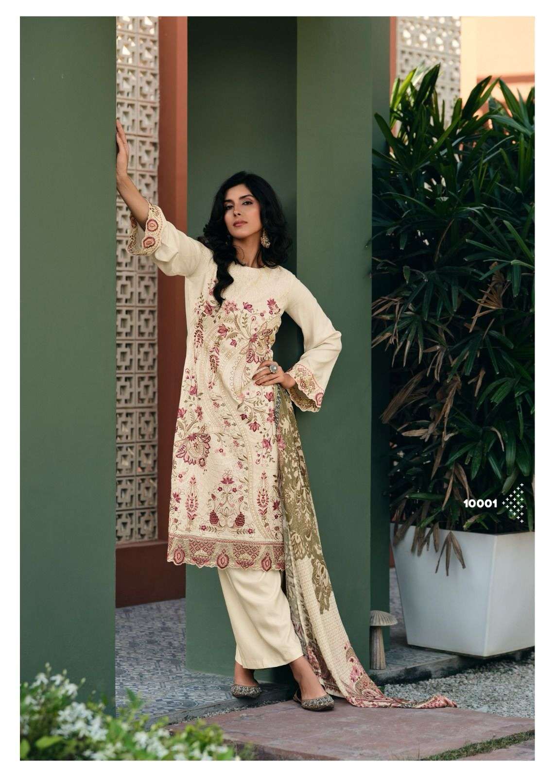 Gull Jee Rahi Pashmina Embroidery Dress Marerial Wholesale catalog