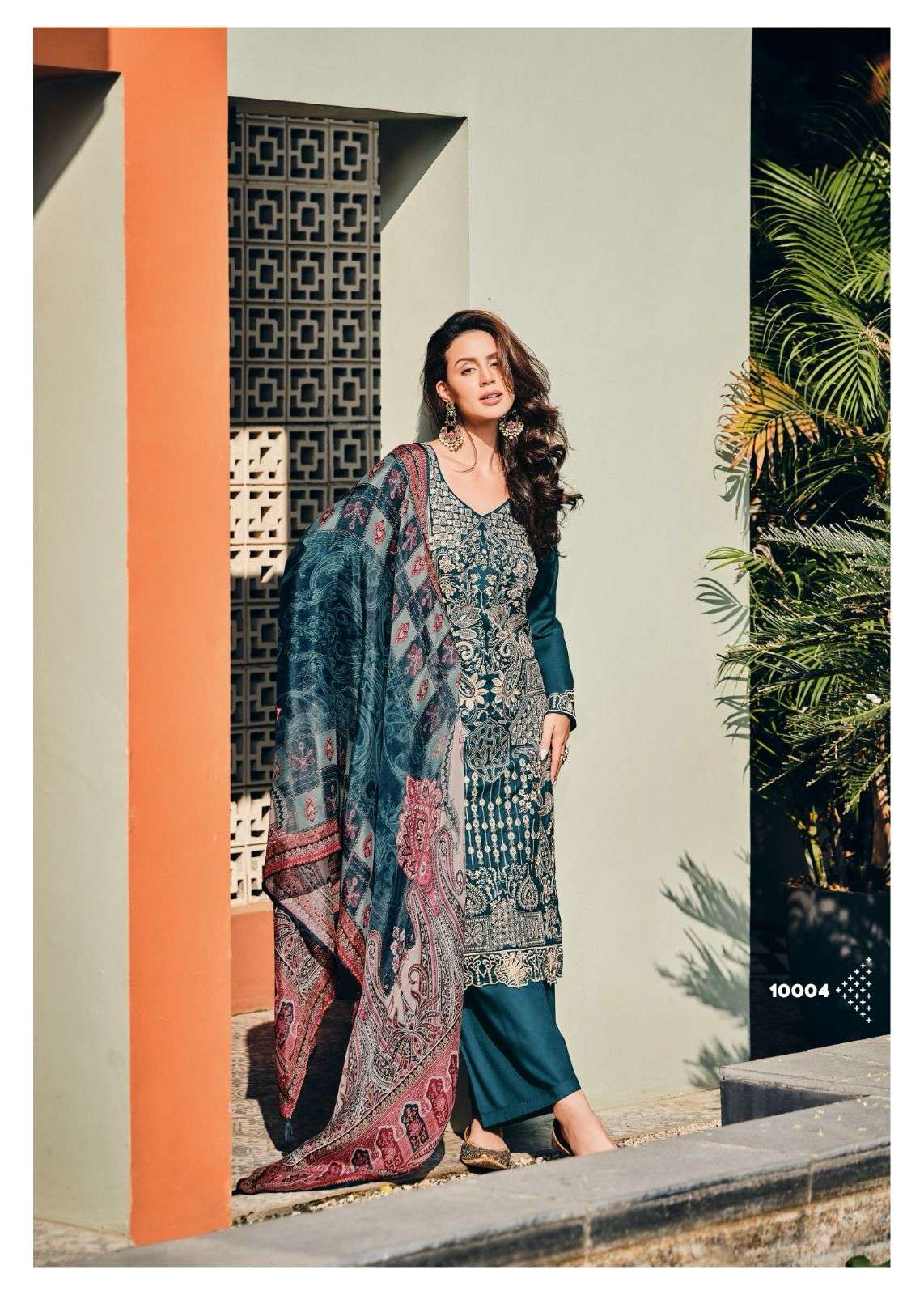 Gull Jee Rahi Pashmina Embroidery Dress Marerial Wholesale catalog