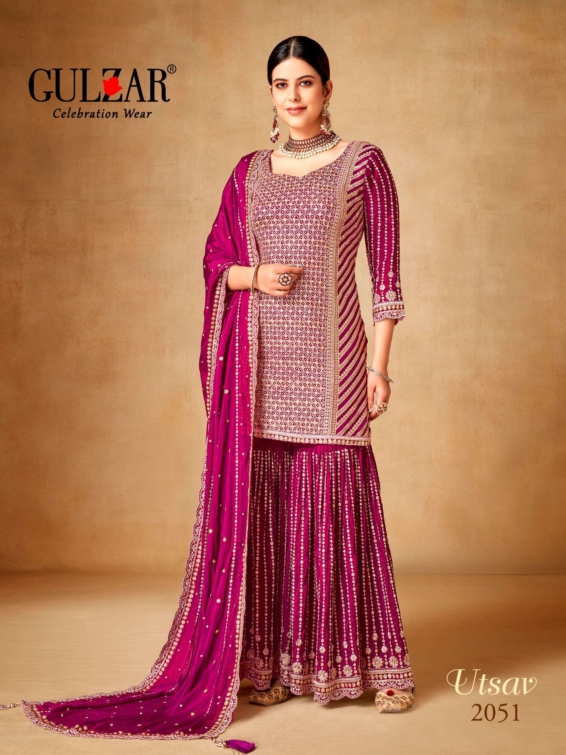 Gulzar Utsav  Embroidered Salwar Suits Wholesale catalog