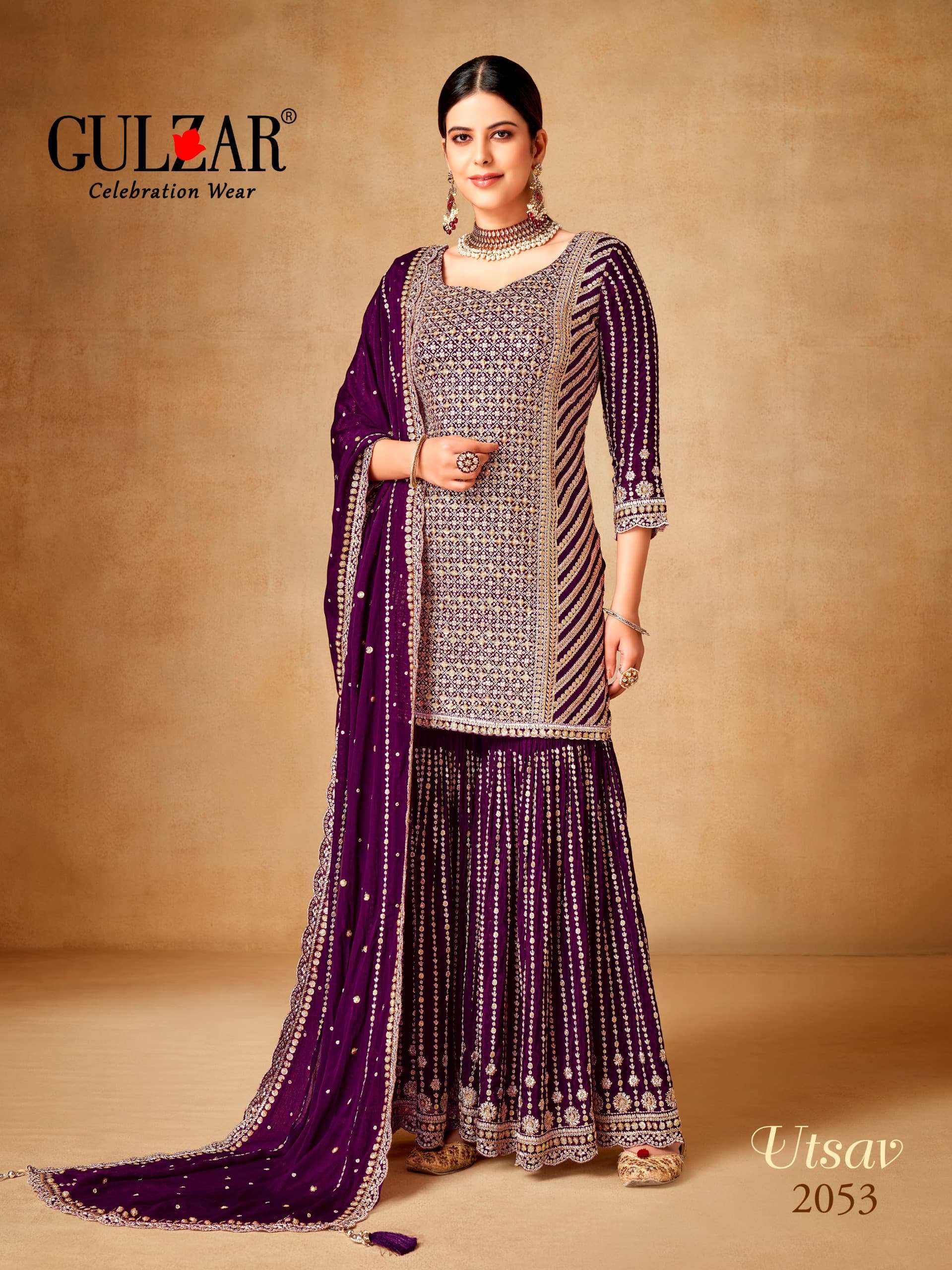 Gulzar Utsav  Embroidered Salwar Suits Wholesale catalog