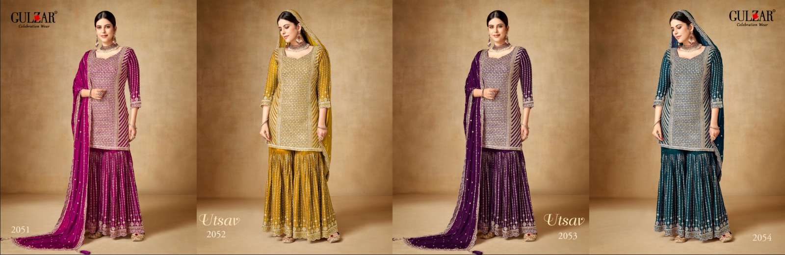 Gulzar Utsav  Embroidered Salwar Suits Wholesale catalog