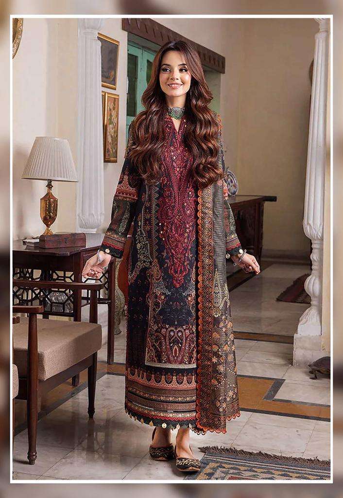 Hala Zafira Vol 4 Heavy Lawn Cotton Dress Material Wholesale catalog