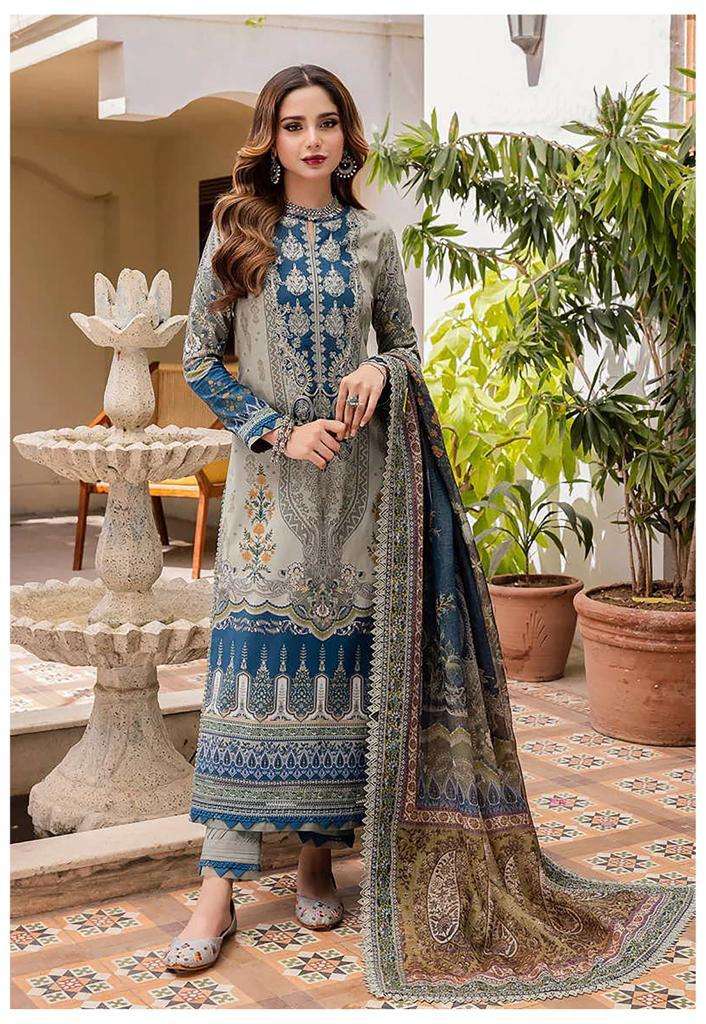 Hala Zafira Vol 4 Heavy Lawn Cotton Dress Material Wholesale catalog
