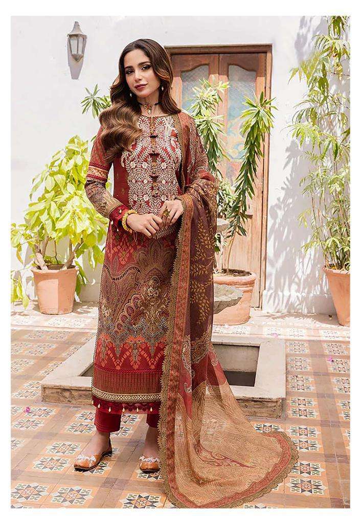 Hala Zafira Vol 4 Heavy Lawn Cotton Dress Material Wholesale catalog