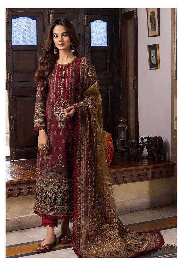 Hala Zafira Vol 4 Heavy Lawn Cotton Dress Material Wholesale catalog