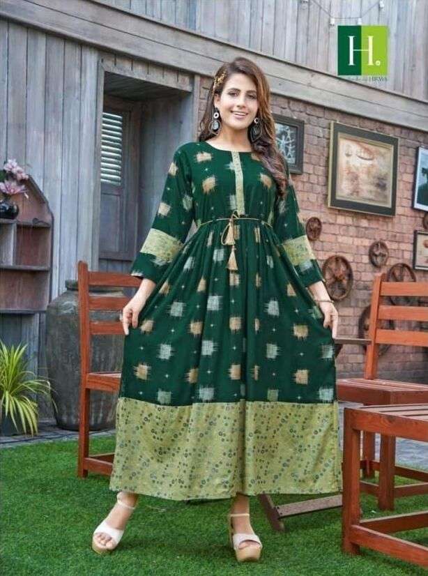 HIRWA GOLDEN IKKAT VOL.2 Kurti Wholesale catalog