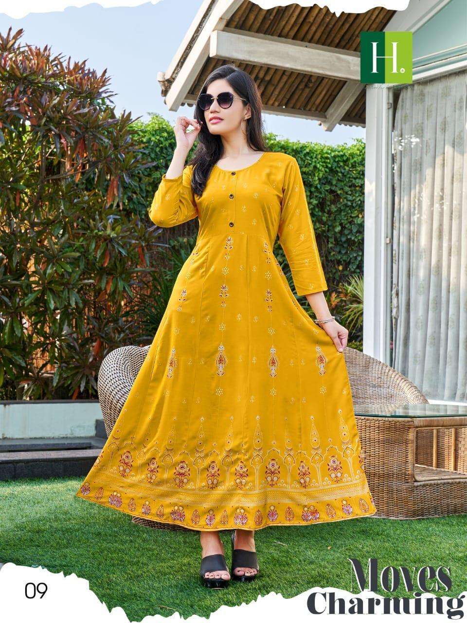 HIRWA KATRINA Anarkali Kurti Wholesale Catalog
