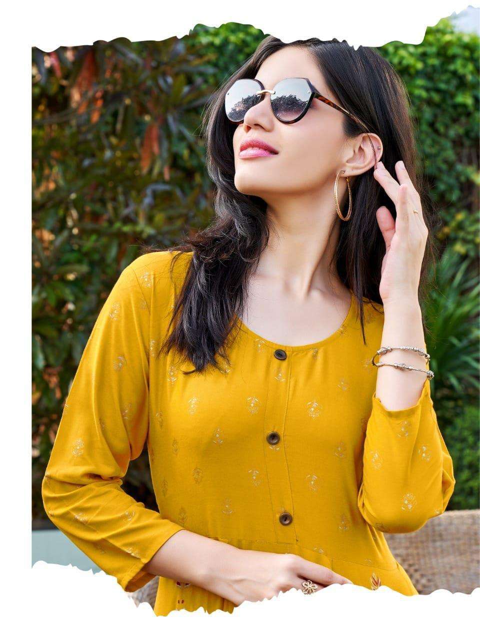HIRWA KATRINA Anarkali Kurti Wholesale Catalog