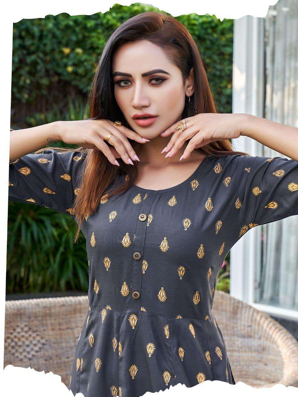 HIRWA KATRINA Anarkali Kurti Wholesale Catalog