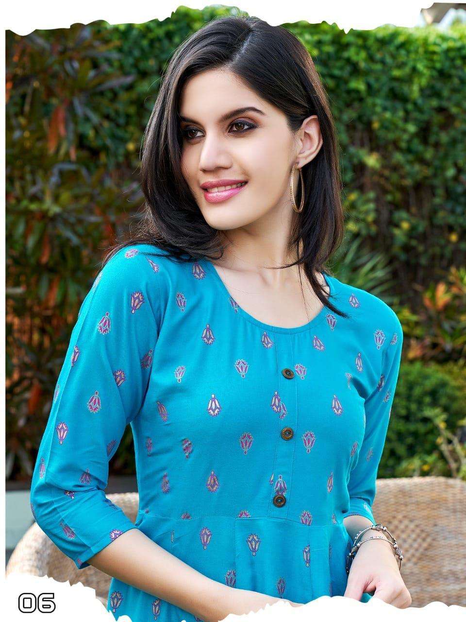 HIRWA KATRINA Anarkali Kurti Wholesale Catalog