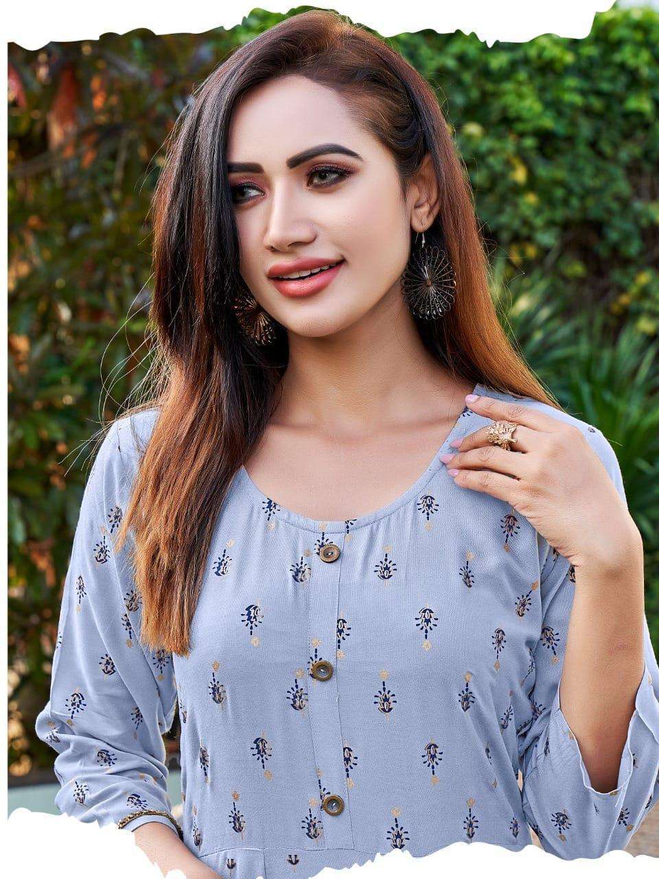 HIRWA KATRINA Anarkali Kurti Wholesale Catalog