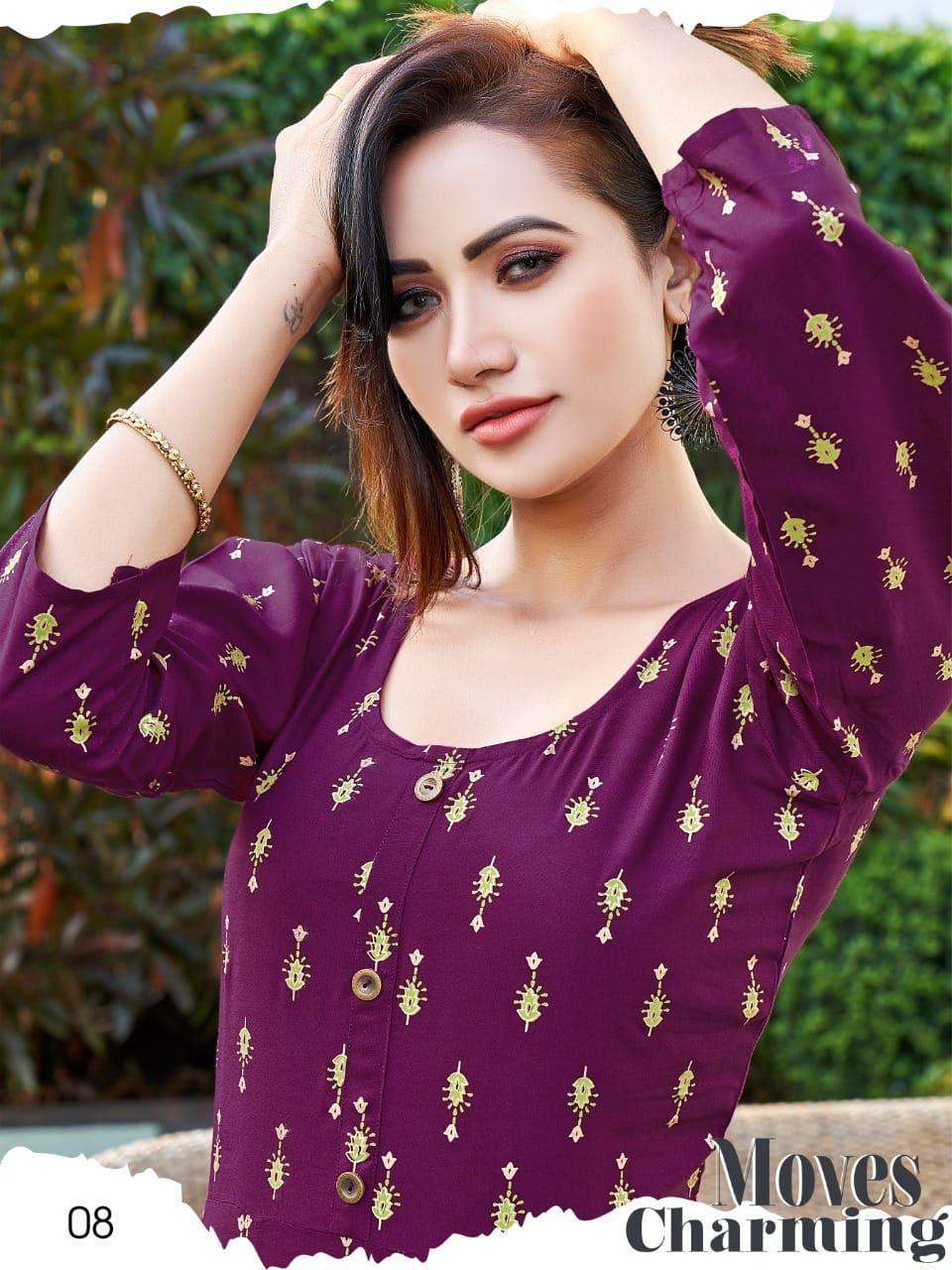 HIRWA KATRINA Anarkali Kurti Wholesale Catalog