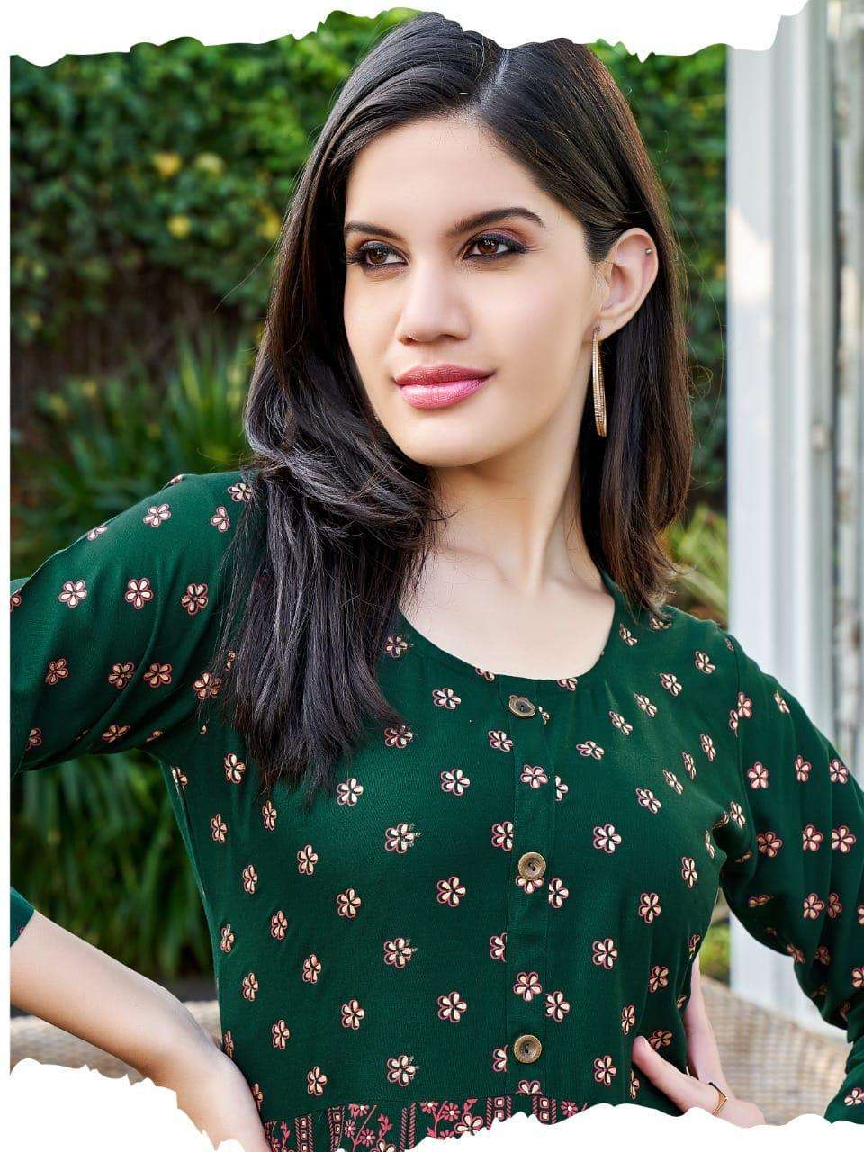 HIRWA KATRINA Anarkali Kurti Wholesale Catalog