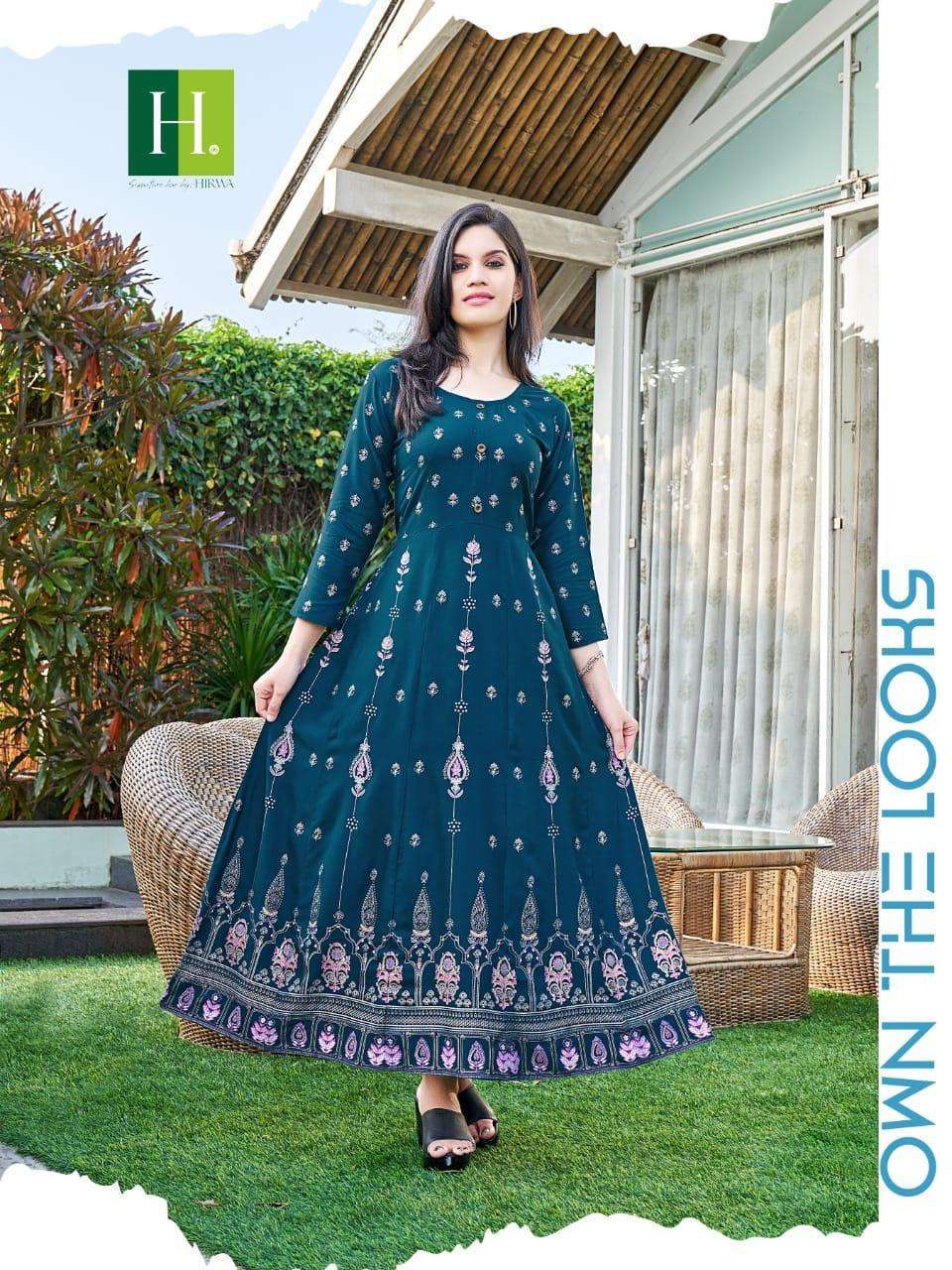 HIRWA KATRINA Anarkali Kurti Wholesale Catalog
