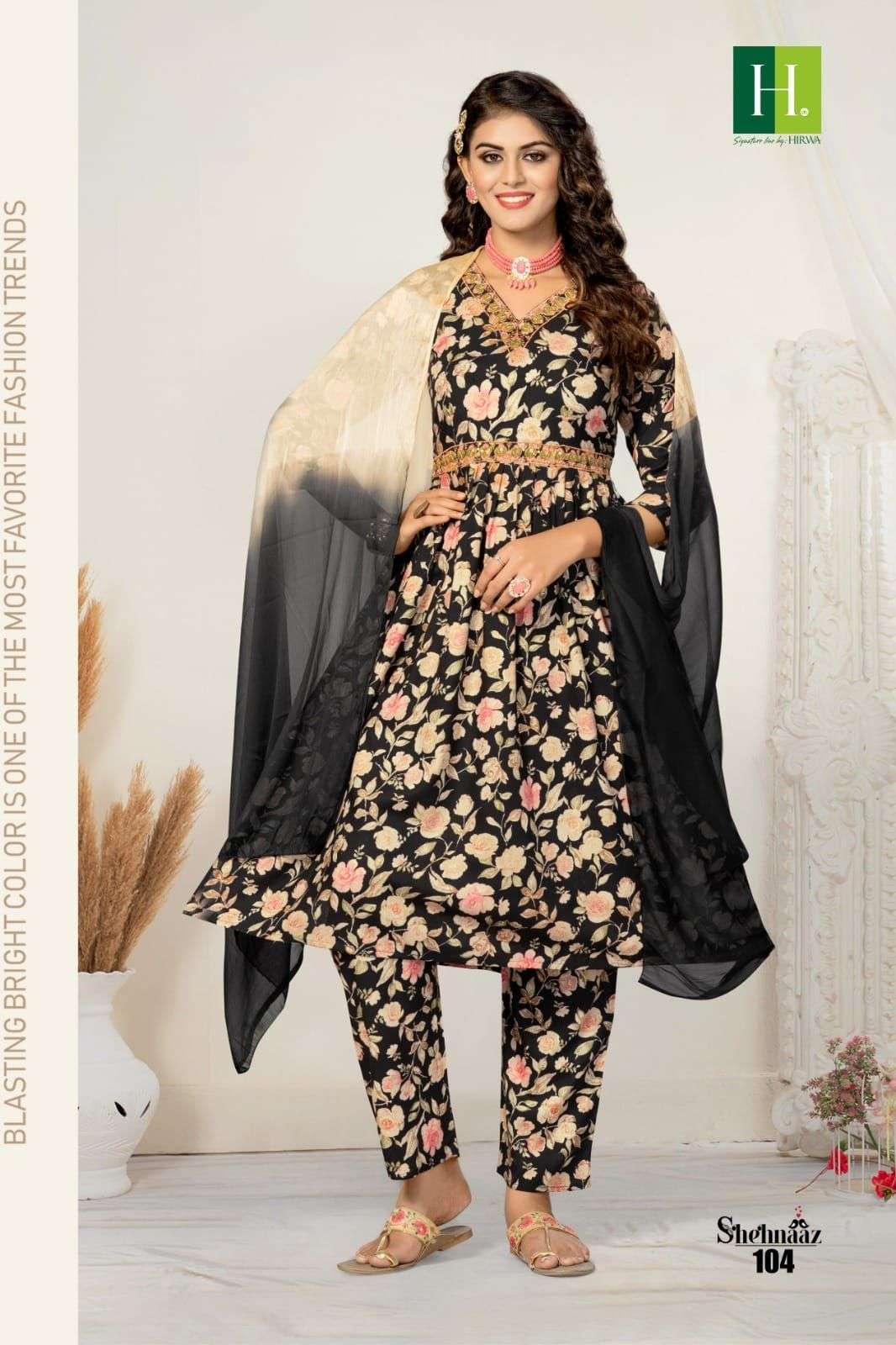 HIRWA SHEHNAAZ Naira Cut Kurti Wholesale catalog