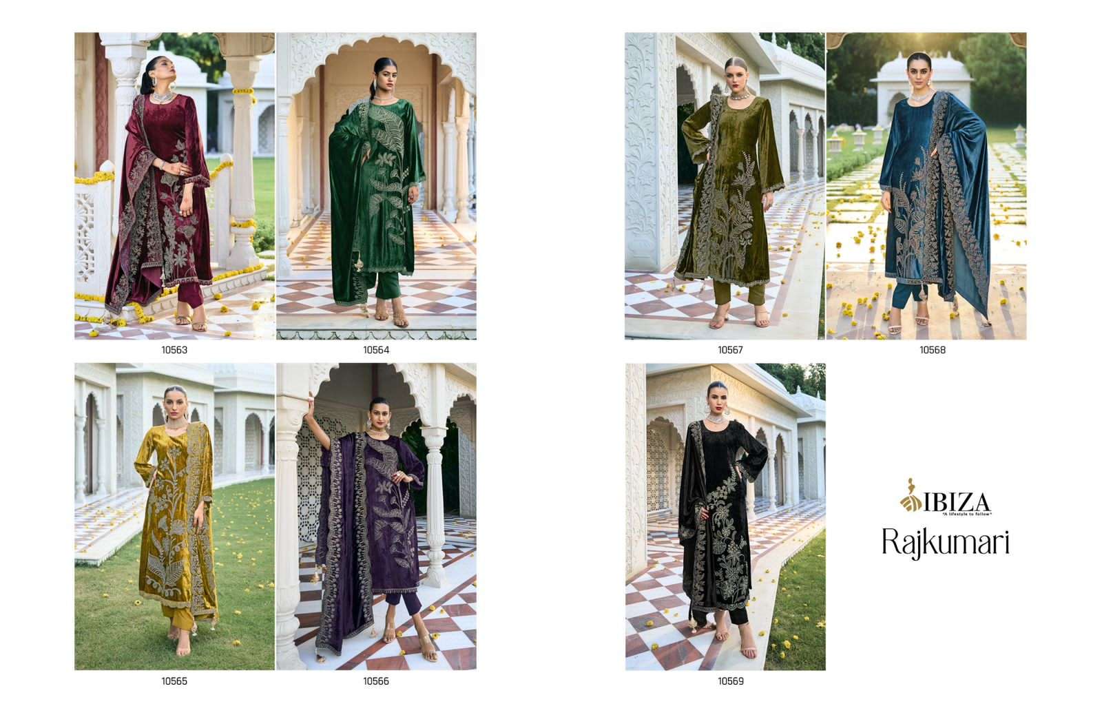 Ibiza Rajkumari Pashmina Dress Material Wholesale catalog