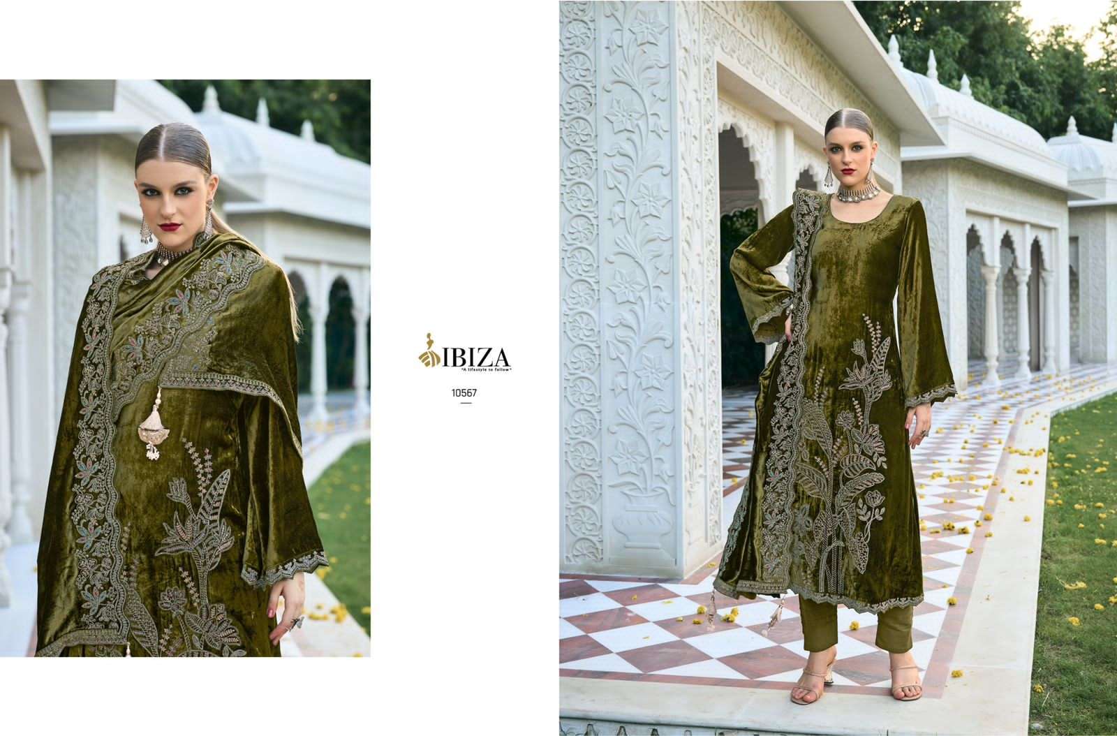 Ibiza Rajkumari Pashmina Dress Material Wholesale catalog