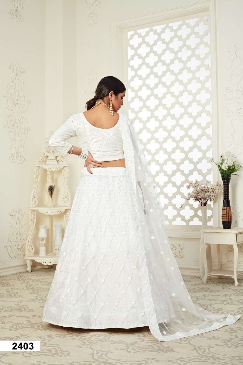 INAAYAT VOL - 2403 BUTTERFLY NET WITH FULL EMBROIDERY LEHENGA CHOLI Wholesale catalog