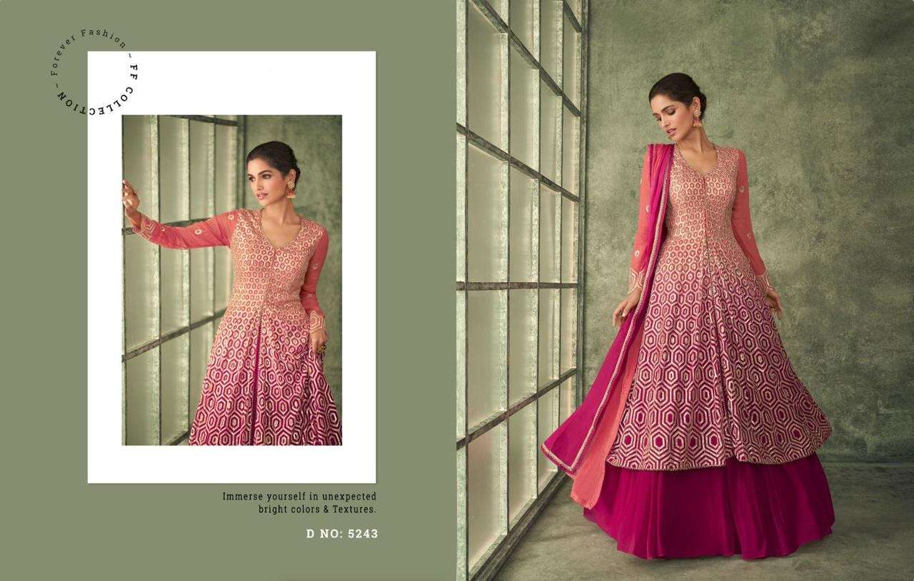 Inayat 5243 To 5245 Georgette Embroidery Salwar Kammez Wholesale catalog