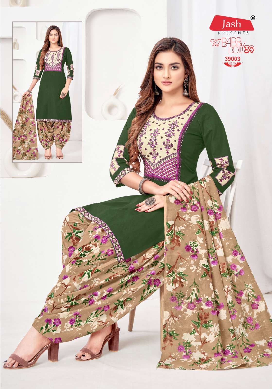Jash Baby Doll Vol 39 Cotton Printed Dress materials Wholesale catalog
