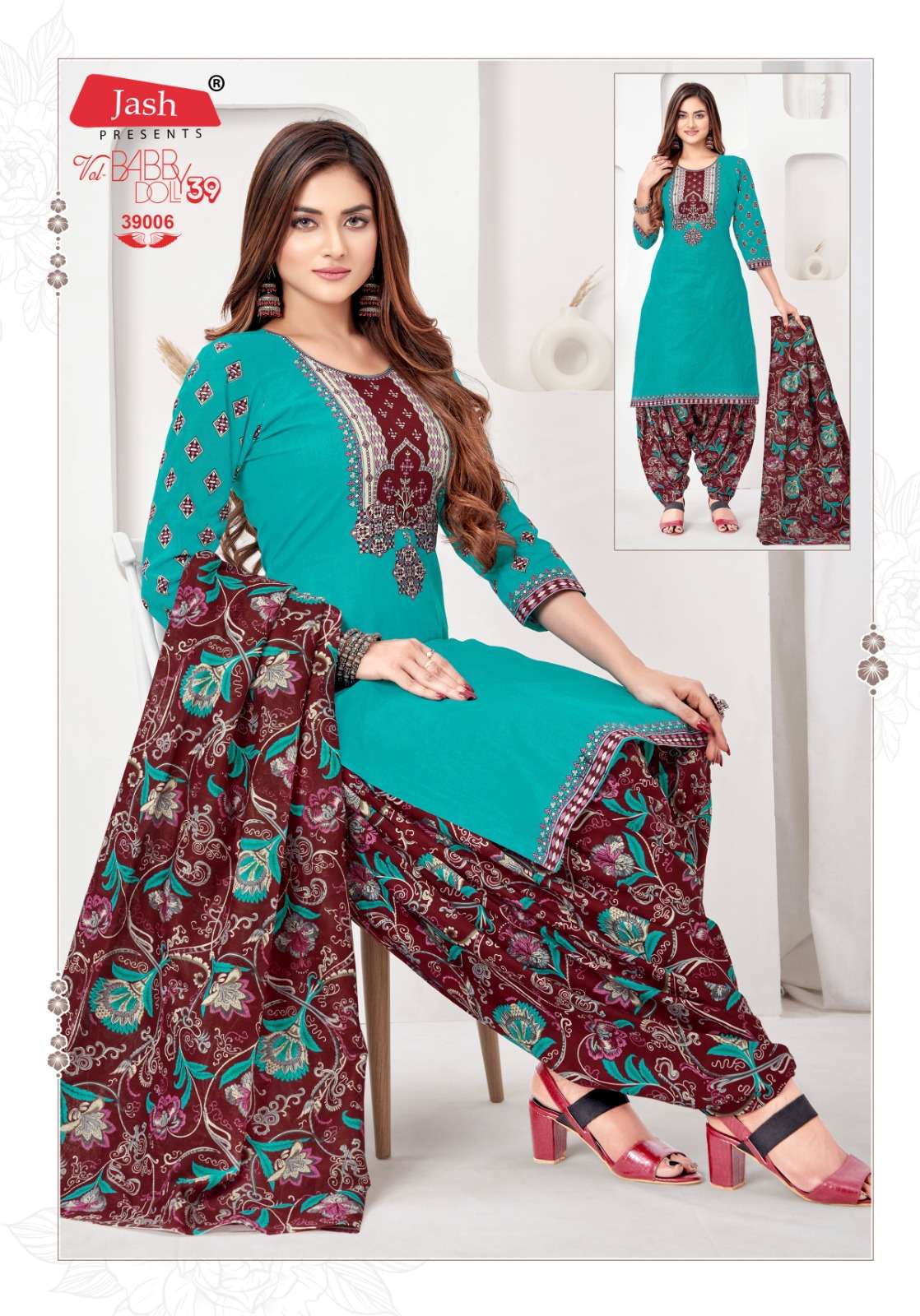 Jash Baby Doll Vol 39 Cotton Printed Dress materials Wholesale catalog