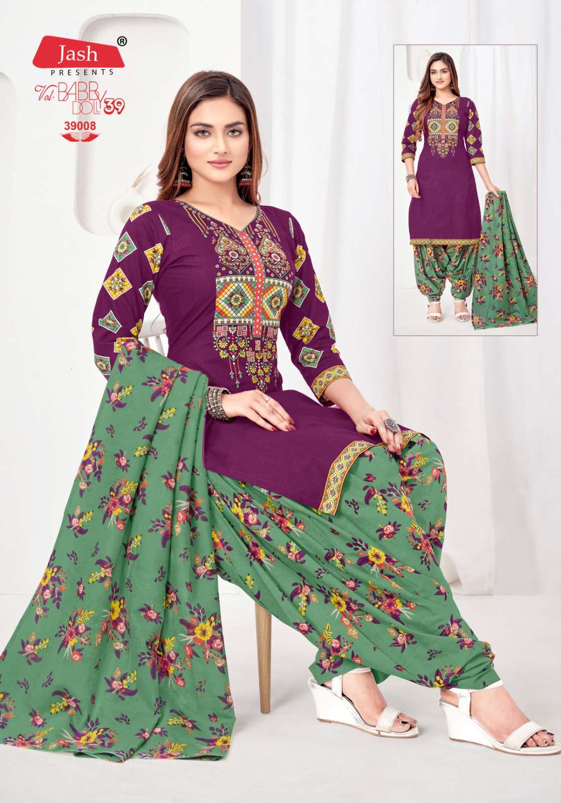 Jash Baby Doll Vol 39 Cotton Printed Dress materials Wholesale catalog