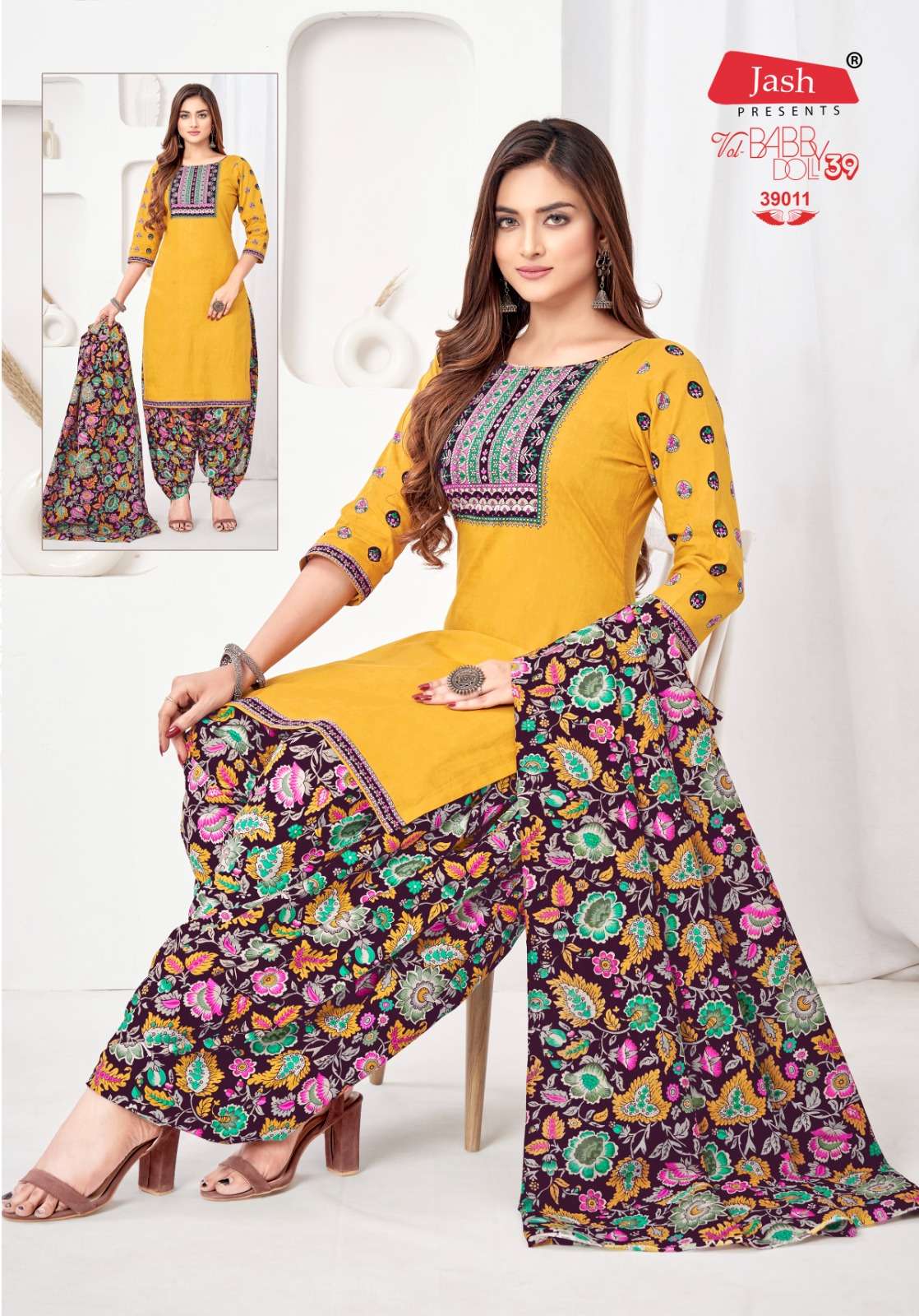 Jash Baby Doll Vol 39 Cotton Printed Dress materials Wholesale catalog