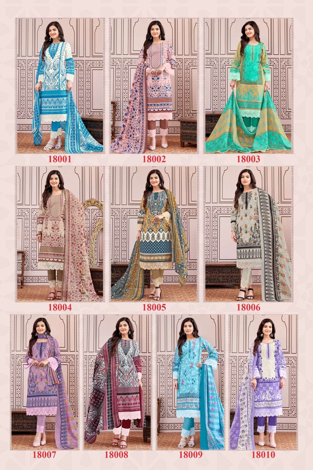 Jash Elliza Vol 18 Cotton Dress Material Wholesale catalog