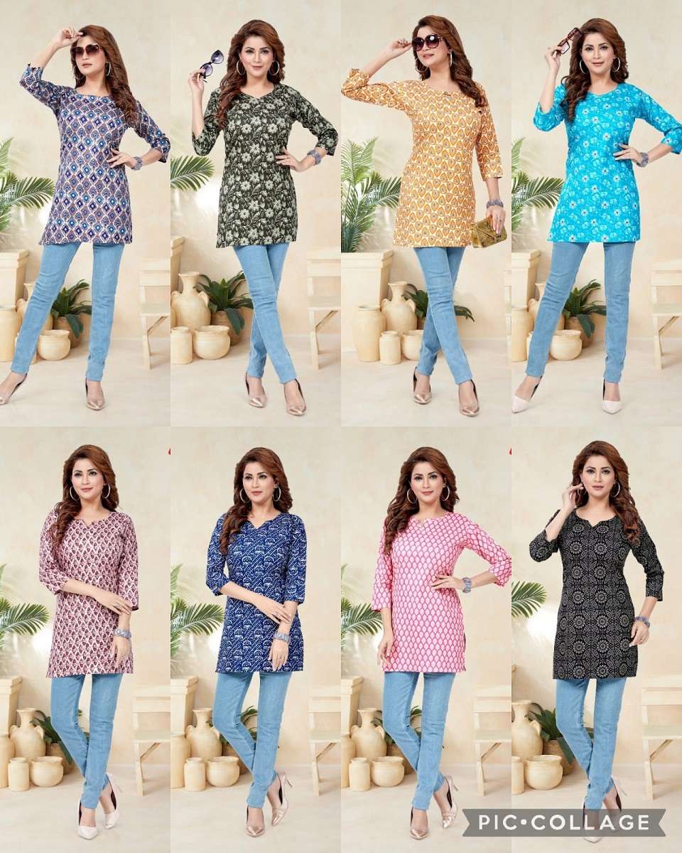 Jash Short Tops Vol 1 Casual Wear Western Top Kurti Wholesale catalog