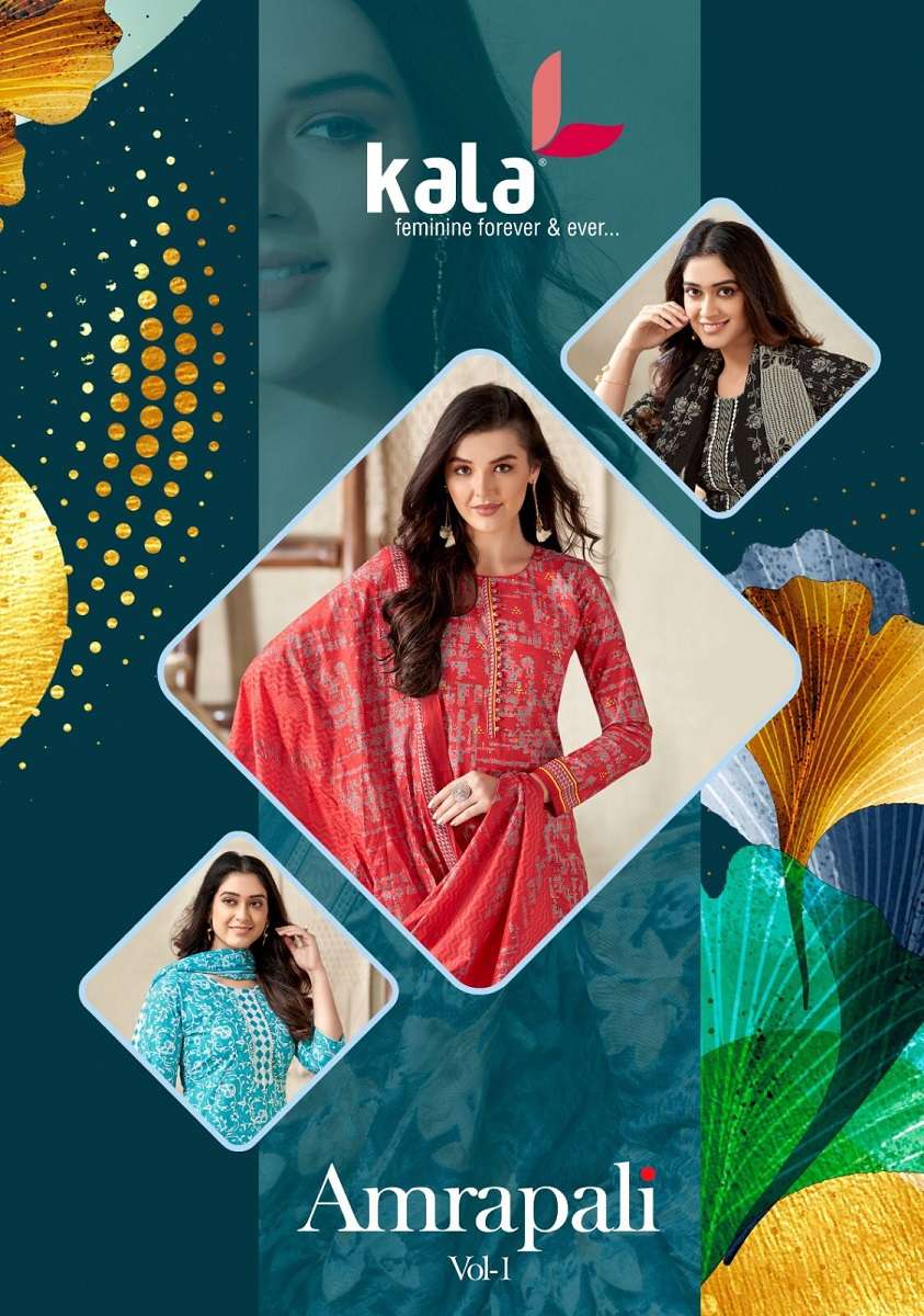 Kala Amarpali Vol-1-Dress Material -Wholesale Catalog