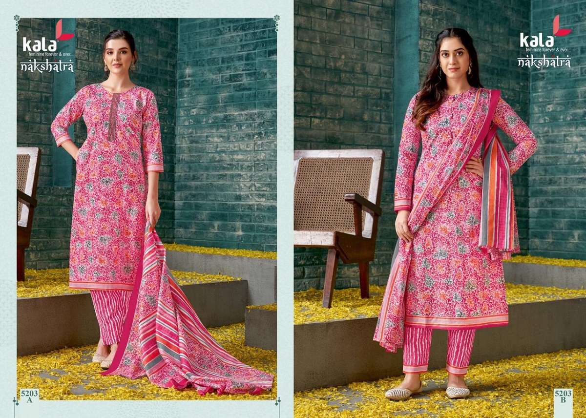 Kala Nakshatra Vol-1 -Kurti Pant With Dupatta -Wholesale Catalog