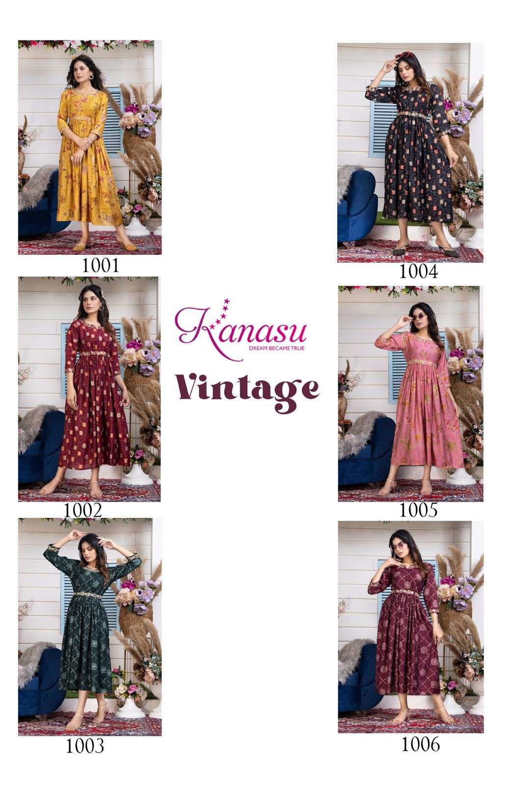 Kanasu Vintage Heavy Chanderi Embroidery Kurti Wholesale catalog