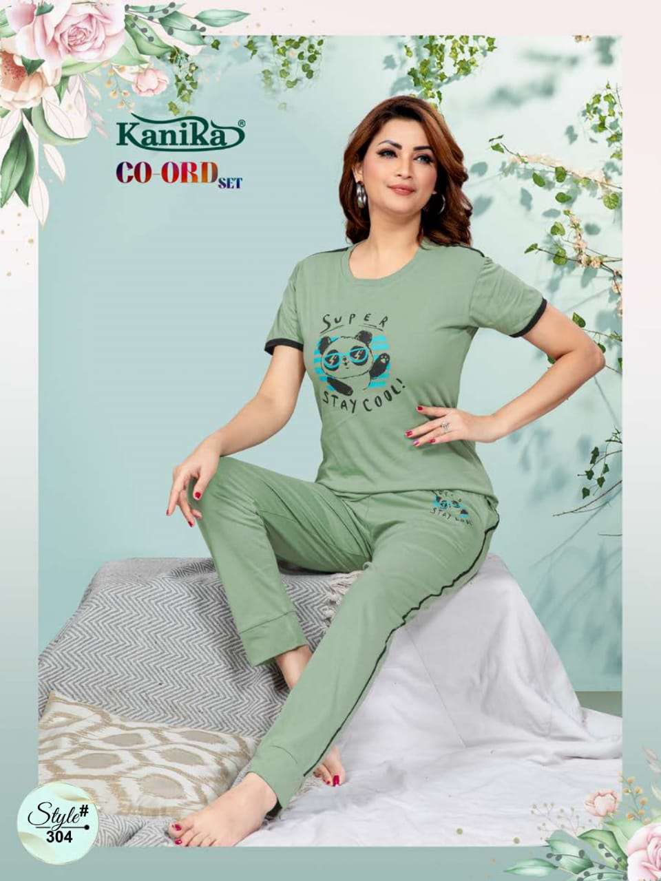 Kanika Co Ord Set 301 To 308 Night Suits Wholesale catalog