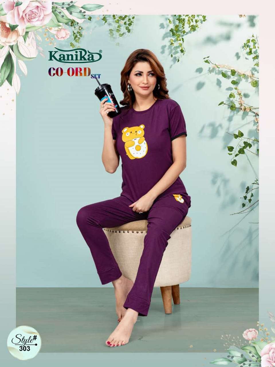 Kanika Co Ord Set 301 To 308 Night Suits Wholesale catalog