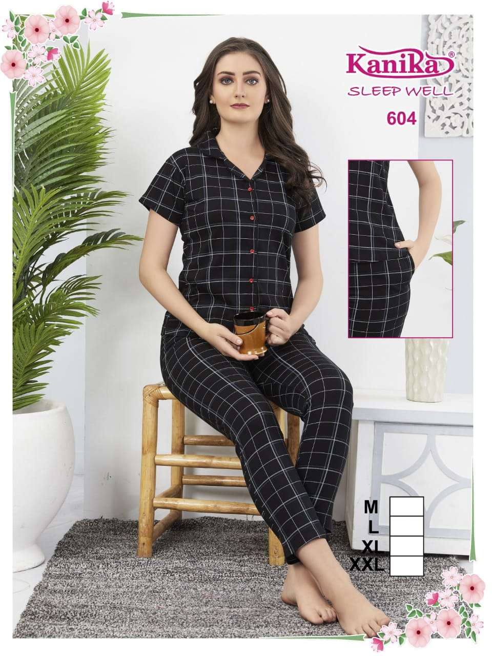 Kanika Sleep Well 601 Hoisery Soft Cotton Night Suits Wholesale catalog