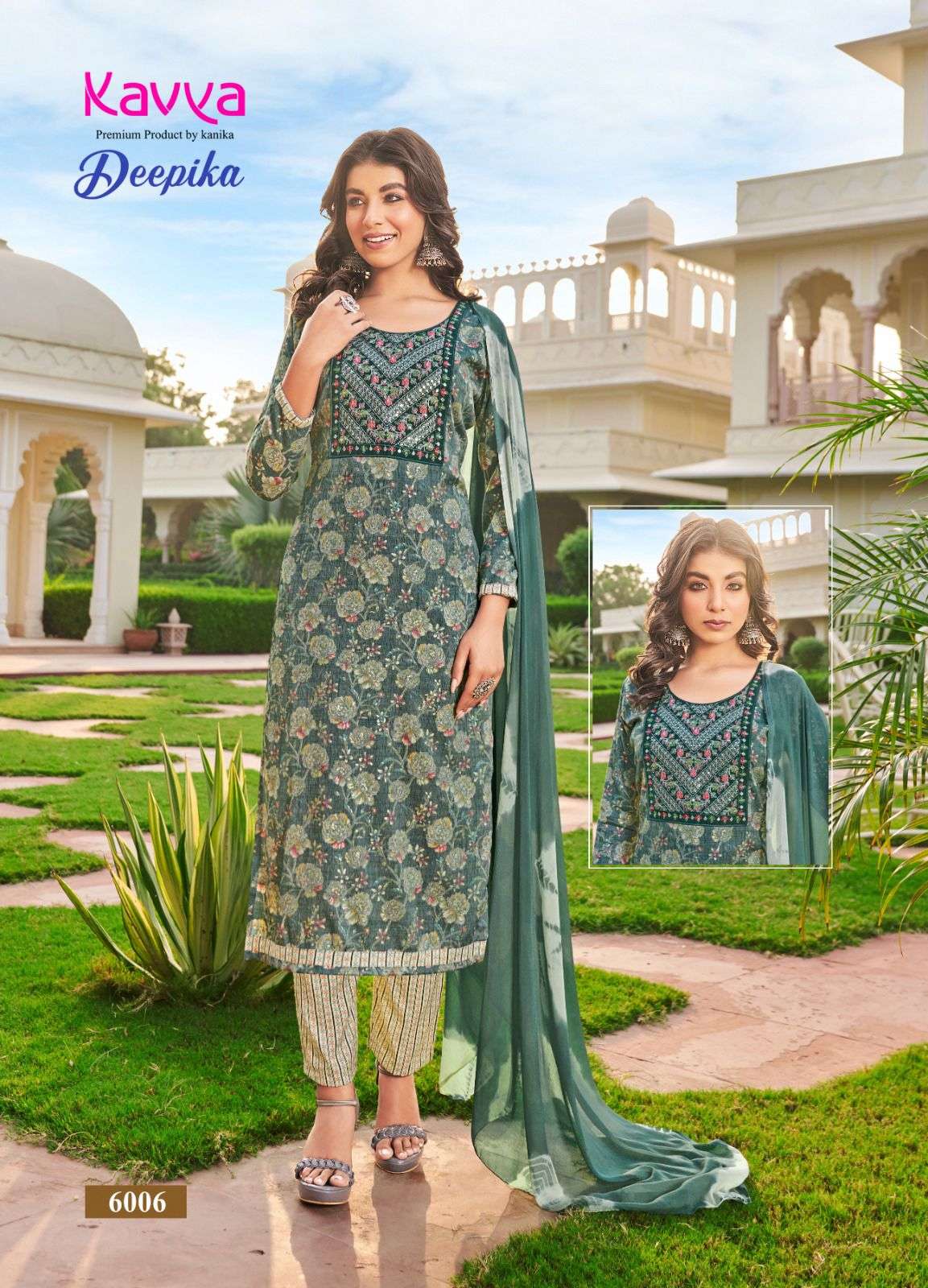 Kavya Deepika Vol 6 Embroidery Readymade Dress Wholesale catalog