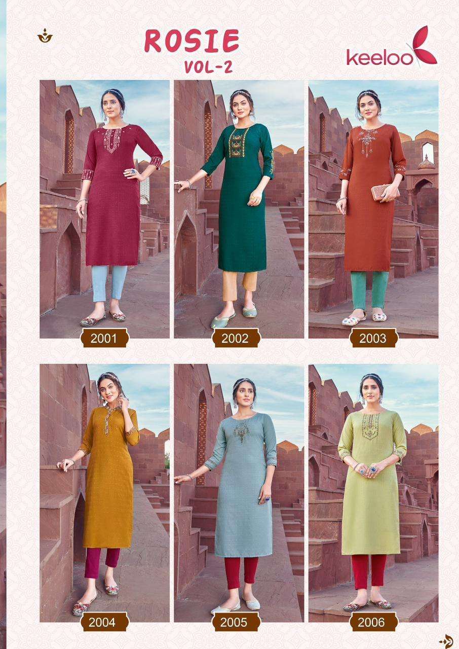 Keeloo Rosie Vol 2 Fancy Designer Kurti Wholesale catalog